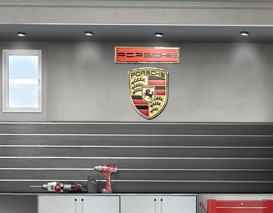 Porsche Stainless-Steel RGB LED Backlit sign