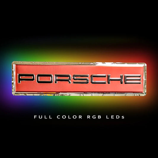 Porsche Stainless-Steel RGB LED Backlit sign