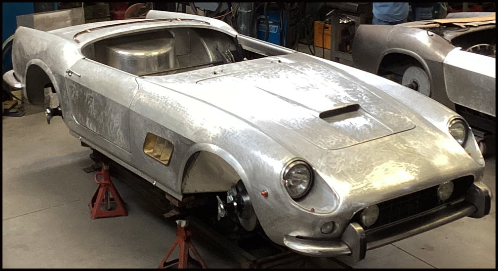 Ferrari 250 SWB California Spider &nbsp; &nbsp;Re-body Project &nbsp; 250 GTE Chassis&nbsp;