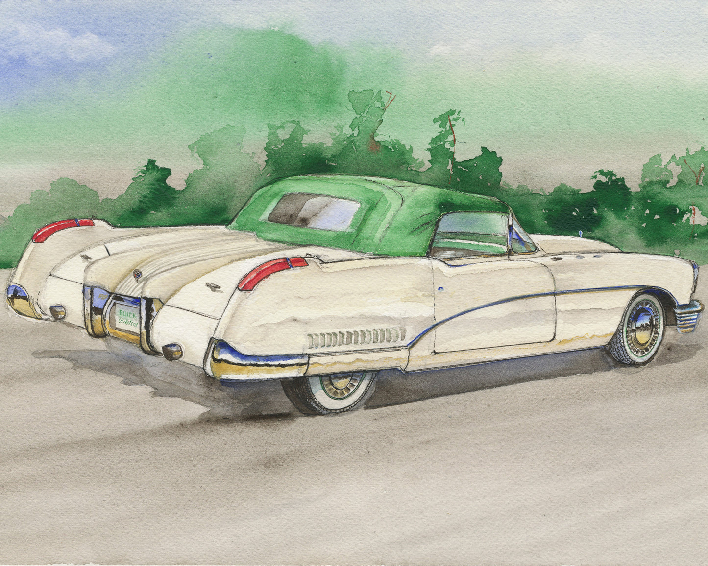 Richard Smyth' Sample Buick rear aperture Giclee fine prints