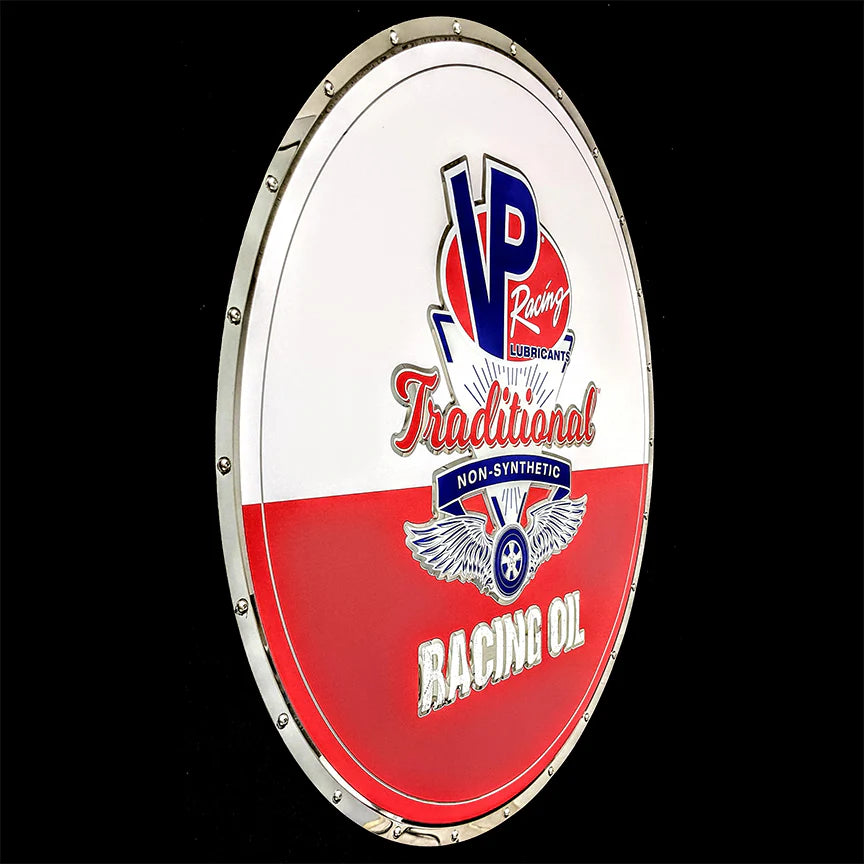 VP Racing Oil Circle Metal Sign RGB LED Back lit