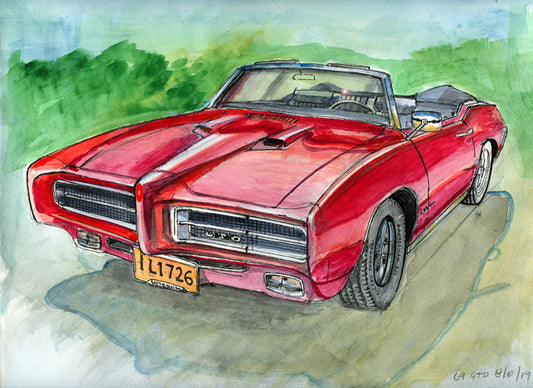 Richard Smyth' Pontiac GTO front aperture Giclee fine prints