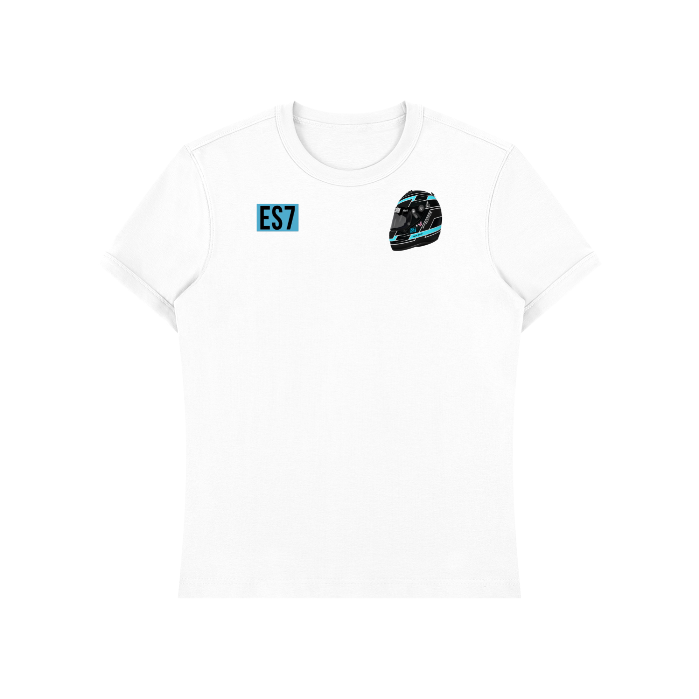 Emlyn Smith' Race Driver ES7/Helmet Heavyweight Slim Fit T-Shirt