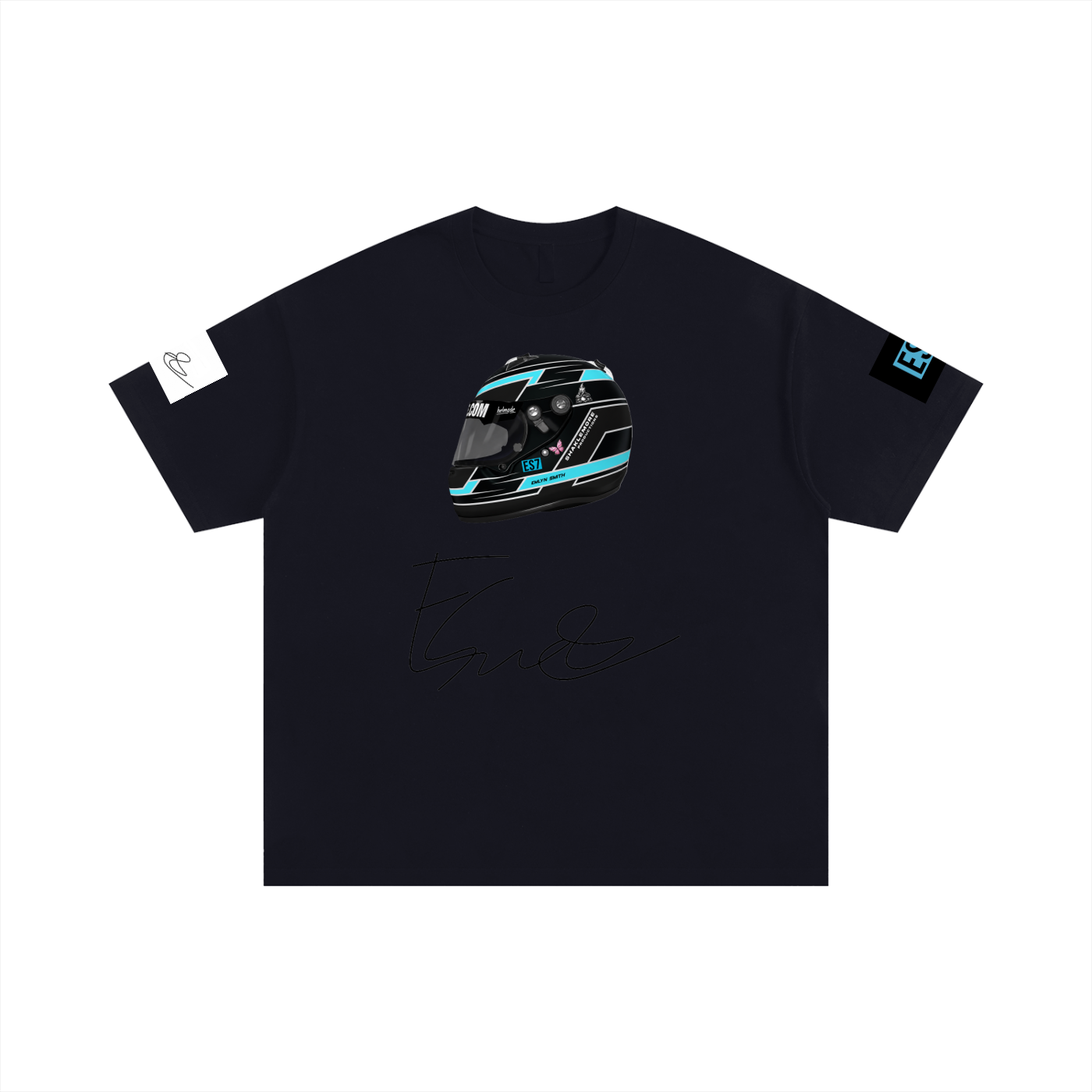 Emlyn Smith Prfessional Race Driver ES7+  Cotton T-Shirt