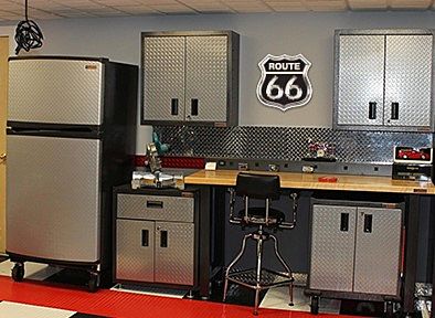 Route 66 stainless steel metal sign