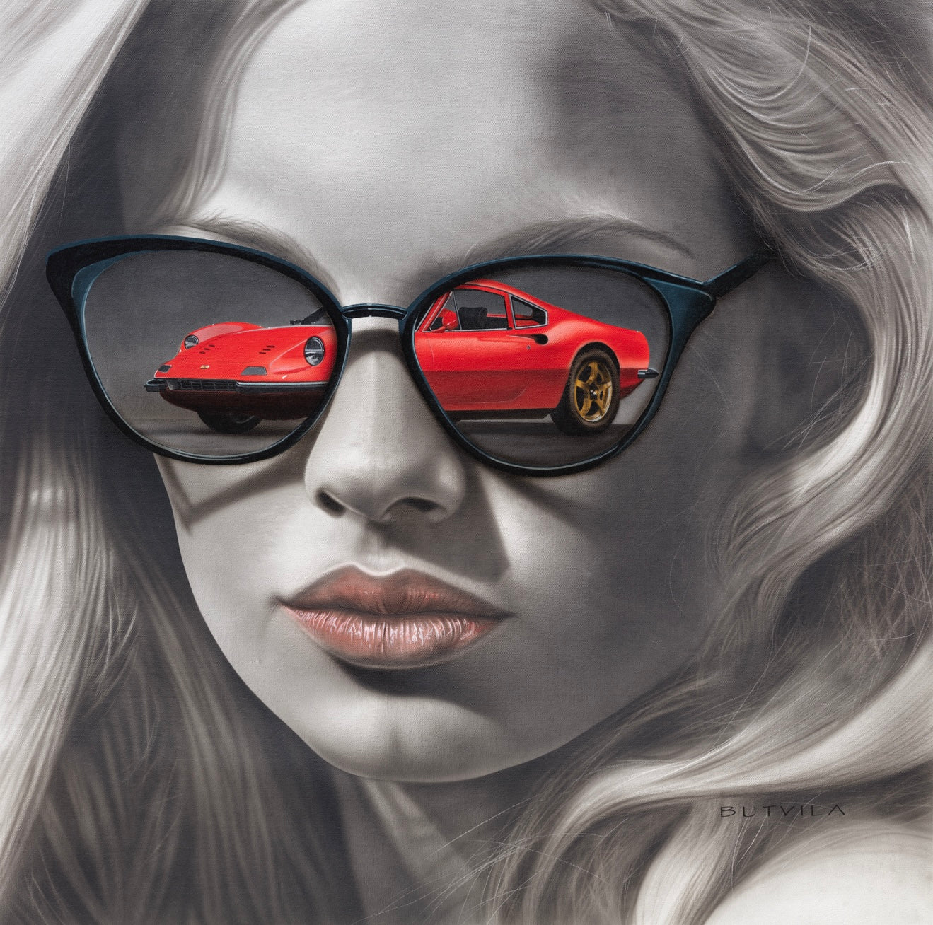 Paul Butvila' Ferrari passion fine art Giclee Prints