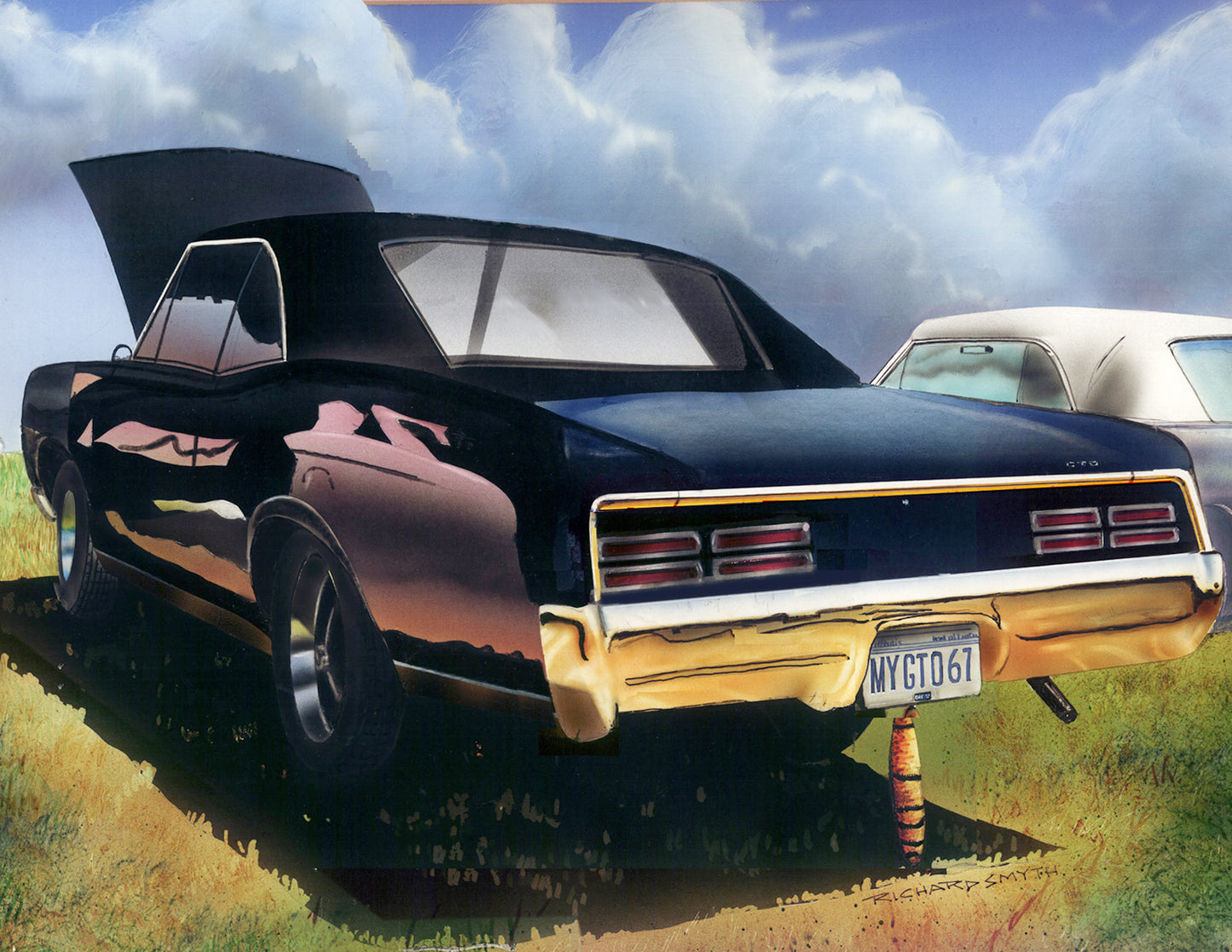 Richard Smyth' Pontiac GTO rear aperture Giclee fine prints