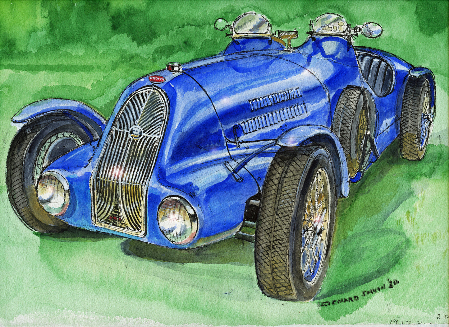 Richard Smyth' Bugatti Giclee fine prints