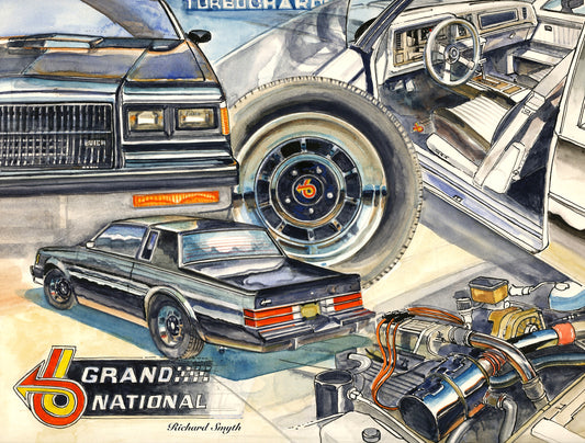 Richard Smyth' Buick Grand National Giclee fine prints