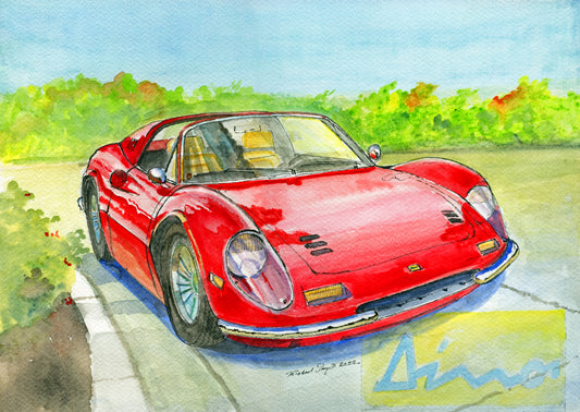 Richard Smyth's Lil' Red Dino Fine art prints